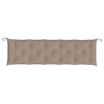 vidaXL Coussin de banc de jardin taupe 180x50x7 cm tissu oxford