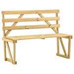 vidaXL Banc de jardin 120 cm Bois de pin imprégné