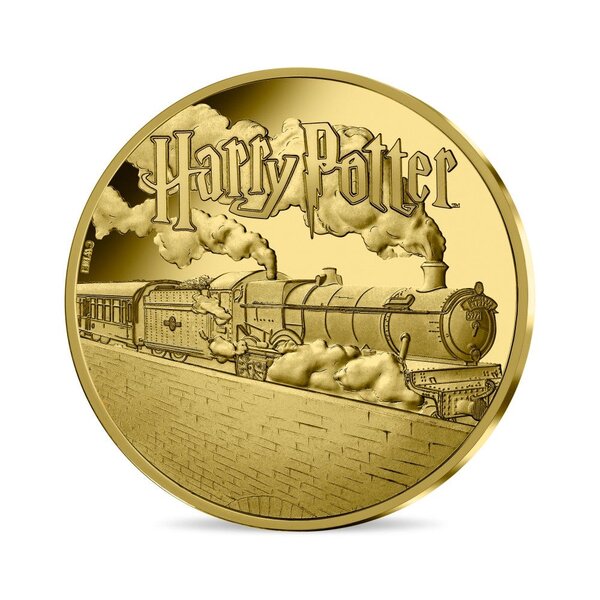 Harry potter - poudlard express - monnaie de 500€ or - Millésime 2022