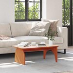 vidaXL Table basse Marron cire 80 x 50 x 31 cm Bois massif en pin