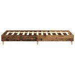 vidaXL Cadre de lit sans matelas vieux bois 90x200 cm bois ingénierie