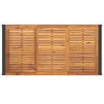 vidaXL Table de jardin et pieds en forme de U 160x80x75 cm bois acacia