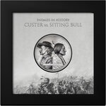 Monnaie CUSTER VS SITTING BULL Enemies in History 2 Oz Argent 1000 Togorog Mongolia 2026 (PRÉCOMMANDE)