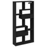 vidaXL Armoire murale noir 50x15x100 cm bois d'ingénierie