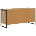 vidaXL Meuble TV Chêne artisan 100 x 36 x 49 5 cm Bois d'ingénierie
