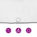 vidaXL Housse de protection plantes avec œillets 2x5 m polyéthylène