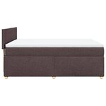 vidaXL Sommier à lattes de lit avec matelas Marron foncé 160x200 cm