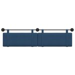 vidaXL Tête de lit suspendue Bleu Tissu