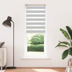 vidaXL Store zèbre gris clair largeur du tissu 75 9 cm polyester