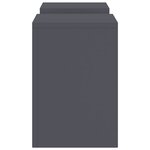 vidaXL Support de Plante 2 Pièces Anthracite 24 x 24 x 35 cm Acier