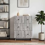 vidaXL Armoire à tiroirs 66 x 34 5 x 90 cm Bois d'ingénierie