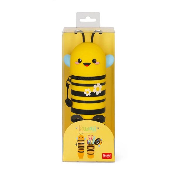 Legami KA0021 - Trousse en silicone souple 2-en-1 - Kawaii