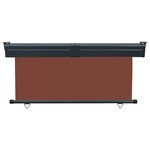 vidaXL Auvent latéral de balcon 175x250 cm Marron