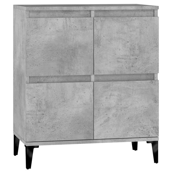 vidaXL Buffet Gris béton 60x35x70 cm Bois d'ingénierie