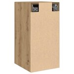 vidaXL Meuble TV chêne artisanal 30 5x30x60 cm bois d'ingénierie