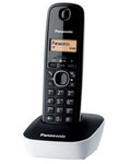 Panasonic KX-TG1611FRW Solo Téléphone Sans Fil Sans Répondeur Noir Blanc