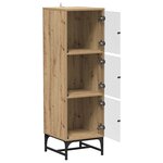 vidaXL Haut Armoire chêne artisanal 35 x 37 x 117 cm Bois d'ingénierie