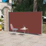 vidaXL Auvent latéral rétractable de patio 160 x 300 cm Marron