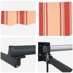 vidaXL Auvent Jaune et Orange 500 x 300 x 165 cm Polyester et métal