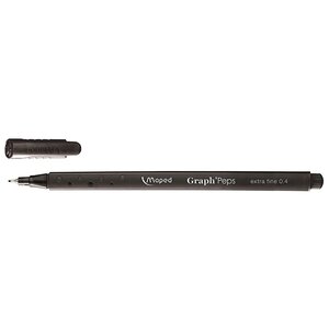 Stylo feutre Graph'PEPs extra fin 0 4 mm noir MAPED