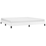 vidaXL Cadre de lit sans matelas blanc 200x200 cm similicuir