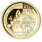 Pièce de monnaie 2 euro 1/2 Belgique 2018 BU – Les Diables Rouges – Légende française