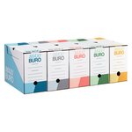 Boîtes archives assorties dos 15 cm - maxiburo - lot de 20