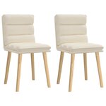 vidaXL Chaises à manger lot de 2 Lin