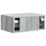 vidaXL Cabinet de chevet mural Sonoma gris 49 x 34 5 x 20 cm