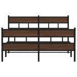 vidaXL Cadre de lit sans matelas avec tête de lit et pied de lit
