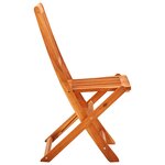 vidaXL Ensemble à manger d'extérieur pliable 5 Pièces Bois d'eucalyptus