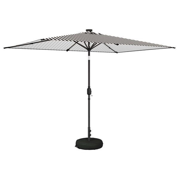 vidaXL Parasol de jardin avec lumières LED et base 200 x 300 cm