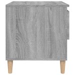 vidaXL Tables de chevet 2 Pièces Sonoma gris 50x46x50cm Bois d’ingénierie