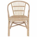 vidaXL Chaise empilable Naturel 58 x 60 x 81 cm Rotin