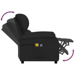 vidaXL Fauteuil électrique de massage Noir Tissu