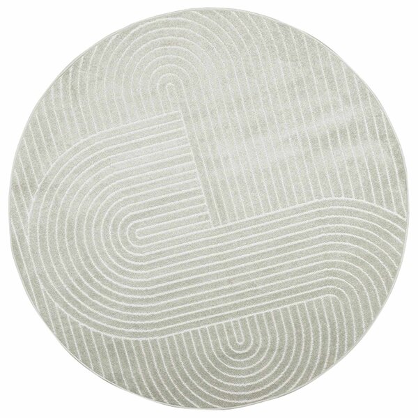 vidaXL Tapis d'intérieur et d'extérieur PALMERAS Vert Ø 200 CM