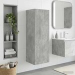 vidaXL Cabinet de Salle de Bain Mural Gris béton 33 x 34 5 x 60 cm