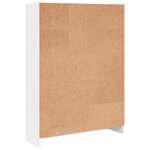 vidaXL Bibliothèque blanc 80x24x109 cm bois d'ingénierie