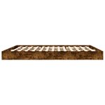 vidaXL Cadre de lit chêne fumé 180x200 cm bois d'ingénierie