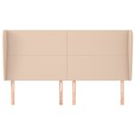 vidaXL Tête de lit avec oreilles Cappuccino 203x23x118/128 cm