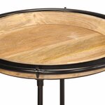vidaXL Ensemble de table d'appoint 2 Pièces bois massif de manguier