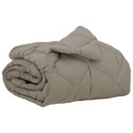 vidaXL Duvet complet toute l'année Gris clair 220 x 155 cm Microfibre