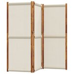 vidaXL Cloison de séparation 3 panneaux gris clair 210x180 cm