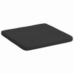 vidaXL Coussins de siège 4 Pièces Noir 40 x 40 x 3 cm Tissu en microfibre