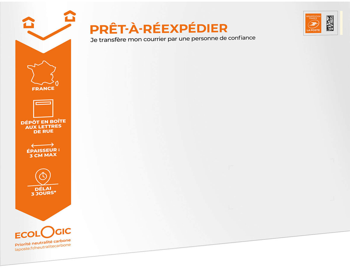 Enveloppe de réexpédition Format 250 x 330 mm La Poste