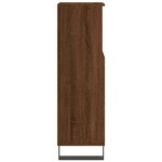 vidaXL Armoire de bain chêne marron 30x30x100 cm bois d'ingénierie