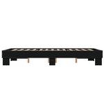 vidaXL Cadre de lit sans matelas noir 120x200 cm