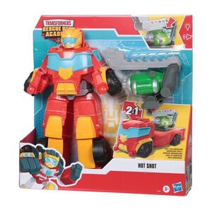 Transformers playskool rescue bots academy - robot rescue power hot shot de 35 cm - jouet transformable 2 en 1