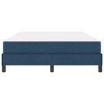 vidaXL Lit à ressorts avec matelas Bleu 160 x 200 cm tissu