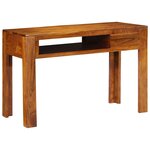 vidaXL Bureau avec tiroir Marron 110 x 50 x 73 cm Bois d'acacia massif